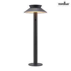 solar bollard lamp JUSTINA with sensor IP44, anthracite 