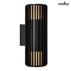 Wandleuchte ALUDRA DOUBLE, 2x E27, IP54, seaside schwarz