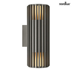 Wandleuchte ALUDRA DOUBLE, 2x E27, IP54, seaside anthrazit