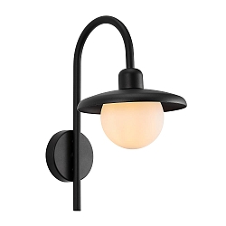 Lampada da parete BERLO E27 IP44, nero dimmerabile