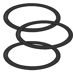 Accessories STALDGLAS Sealing rings, 3 pieces, black