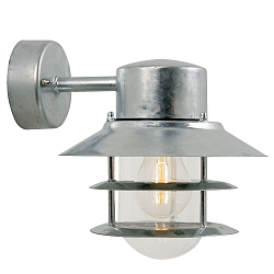 Nordlux Outdoor luminaire BLOKHUS DOWN Wall luminaire, E27, IP54, galvanized