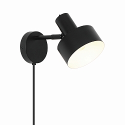 Luminaire mural MATIS E27 IP20, noir 