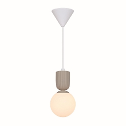 Luminaire  suspension SADIE E14 IP20, beige gradable