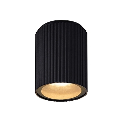outdoor ceiling luminaire KYKLOP RIPPLE GU10 IP54, black dimmable