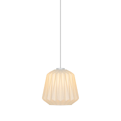 Luci a sospesione ELBIE E27 IP20, bianco dimmerabile