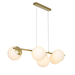 Luci a sospesione LILLY 5-Lampadine E14 IP20, ottone dimmerabile