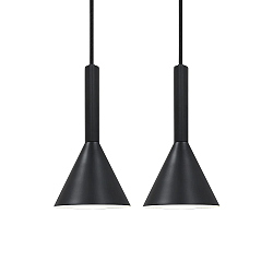 Luci a sospesione KELVIS Set di 2 GU10 IP20, nero dimmerabile
