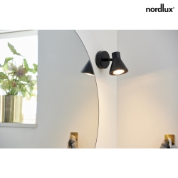 wall luminaire EIK 1 flame, with switch, with plug GU10 IP20, black matt 