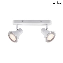 Nordlux Spot EIK track, 2 flames, GU10, white