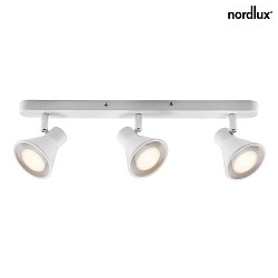 Luminaire de plafond EIK 3 flammes, rglable GU10 IP20, blanc mat gradable