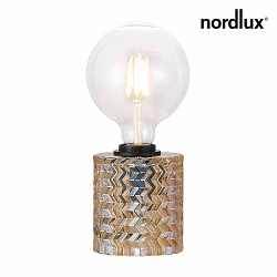 Nordlux Table lamp HOLLYWOOD, height 12.8cm, shade  10.8cm, E27, amber / black