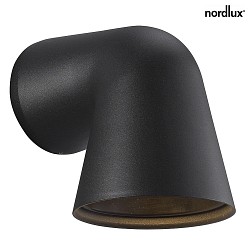 design for the people by Nordlux Wandleuchte FRONT Single Auenleuchte IP44,  11.8cm, GU10, parallel verbindbar, Schwarz