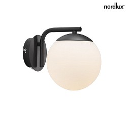 Lampada da parete GRANT E14 IP20, Nero