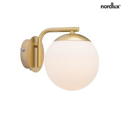 Lampada da parete GRANT E14 IP20, Ottone