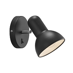 Nordlux Wall luminaire TEXAS E27, height 18cm, shade  12.5cm, depth 20cm, E27, black