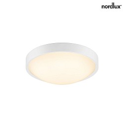 Nordlux LED Wand-/Deckenleuchte ALTUS,  29,8cm, Hhe 9cm, 13W 2700K 1200lm 120, Wei