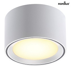 Nordlux LED Deckenleuchte / Downlight FALLON, Hhe 6cm, 8.5W 2700K 500lm 110, mit MOODMAKER Dimmung, wei