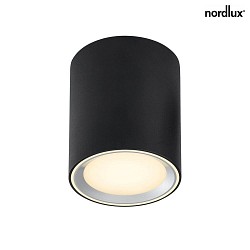 Plafoniera FALLON LONG IP20, nero dimmerabile