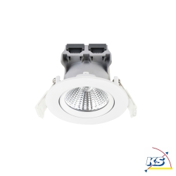 LED Einbau-Downlight FREMONT IP23 3er-Set, jeweils  8.5cm, 5.5W 4000K 345lm 36, schwenkbar 12, wei