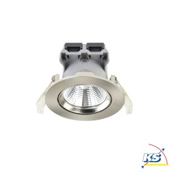 LED Einbau-Downlight FREMONT IP23 3er-Set, jeweils  8.5cm, 5.5W 4000K 345lm 36, schwenkbar 12, gebrsteter Stahl