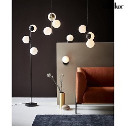 Luci a sospesione LILLY E14 IP20, Opale bianco, Nero 