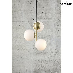 Luci a sospesione LILLY E14 IP20, Ottone, Opale bianco, Nero 