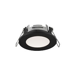 Downlight LEONIS lot de 3 IP65, noir 