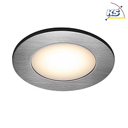 LED Recessed luminaire LEONIS, round, Set of 3, 4,5W LED, 110, 4000K, 400lm, IP65, nickel