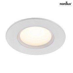 LED Einbauleuchte TIAKI, rund, 1er Set, 5,7-8,6W LED, 100, 2700/4000K, 345/600lm, IP65, wei