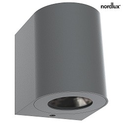 Applique da esterno CANTO 2 su / gi, rotondo, regolabile, commutabile IP44, grigio 