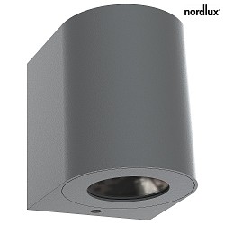 LED Outdoor Wandleuchte CANTO 2, IP44, 12W 2700K 500lm 2x120, Grau