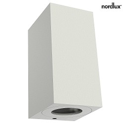 Luminaire mural dextrieur CANTO MAXI KUBI 2 GU10 IP44, dgager, blanche