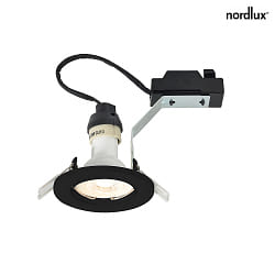 LED Einbaustrahler CANIS, 5er Set, 36, GU10, 4,7W, 2700K, 345lm, IP20, schwarz