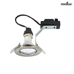 downlight CANIS set of 5 GU10 IP20, brushed nickel, white 