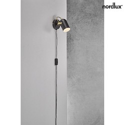 Wall spot LOTUS, E14, IP20, black/gold