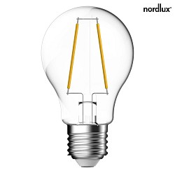 LED Filament light bulb, E27, A60, 4,6W, 2700K, 470lm, glass clear