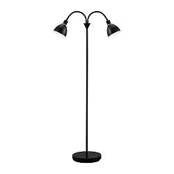 Lampadaire RAY  2 flammes E14 IP20, noir  