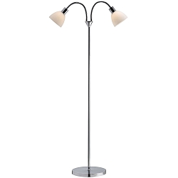 Lampadaire RAY  2 flammes E14 IP20, chrome