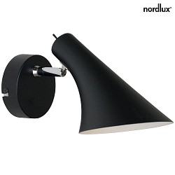 Lampada da parete VANILA E14 IP20, nero 