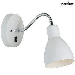 Lampada da parete CYCLONE E14 IP20, Bianco