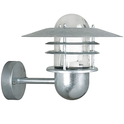 Applique da esterno AGGER E27 IP54, zincato/zinco