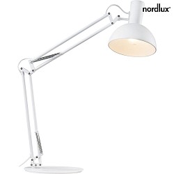 Nordlux Table lamp ARKI Clamp luminaire, E27, IP20, white