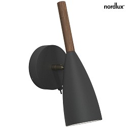 Lampada da parete PURE GU10 IP20, Nero