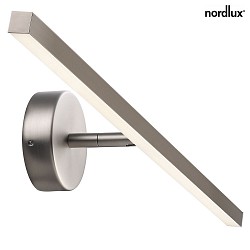Nordlux LED Badleuchte IP S13-60 LED Spiegelleuchte, 6,5W LED, 2700K, 567lm, IP44, Stahl gebrstet