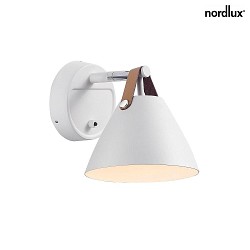 design for the people by Nordlux Wall luminaire STRAP 15, GU10, white