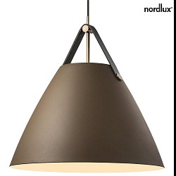 Luminaire  suspension STRAP 48 E27 IP20, beige, noir  