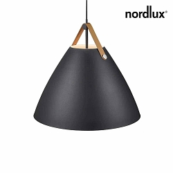 design for the people by Nordlux Pendant luminaire STRAP 68, shade  68cm, height 60.7cm, pendulum 300cm, E27, black