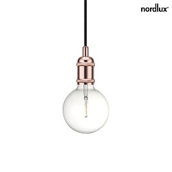 Luminaire  suspension AVRA E27 IP20, cuivre, noir  