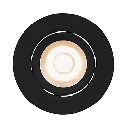 recessed luminaire IP23, black dimmable 6,5W